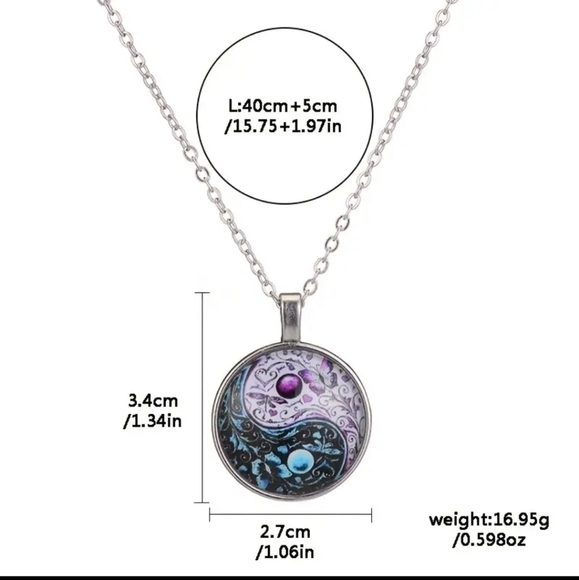 💥4 for $20💥NWT Eight Diagram Classic Pendant Necklace - Picture 3 of 5